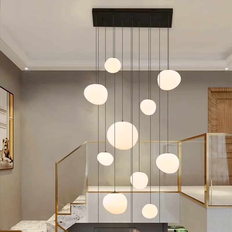 Modern staircase pendant light LED pendant light indoor decoration lighting modern intelligent application lighting