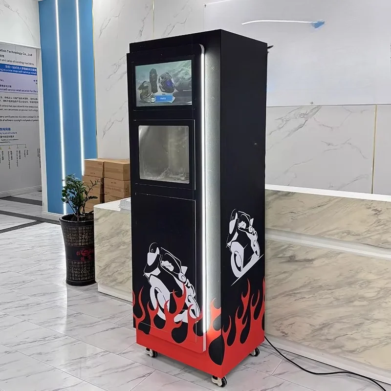 Customize Factory Price Automatic Motorcycle Helmet Cleaning Vending Machine with LCD Touchscreen Multiple Payment Options 3-Yea