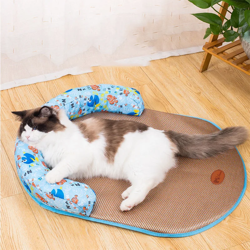 SULEGR Dog Ice Mat Cat Bed Dog Mat Cat Cool Mat Dog Mat Summer Sleeping Warm Nest Pet Supplies Bed and Sleeping Mat