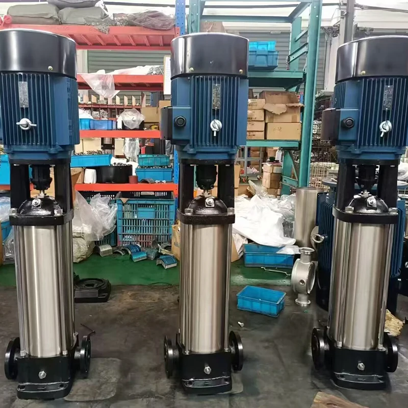 High Pressure Stainless Steel Vertical Multistage Booster Pump For Wastewater Treatment High-Rise Residential Building Water