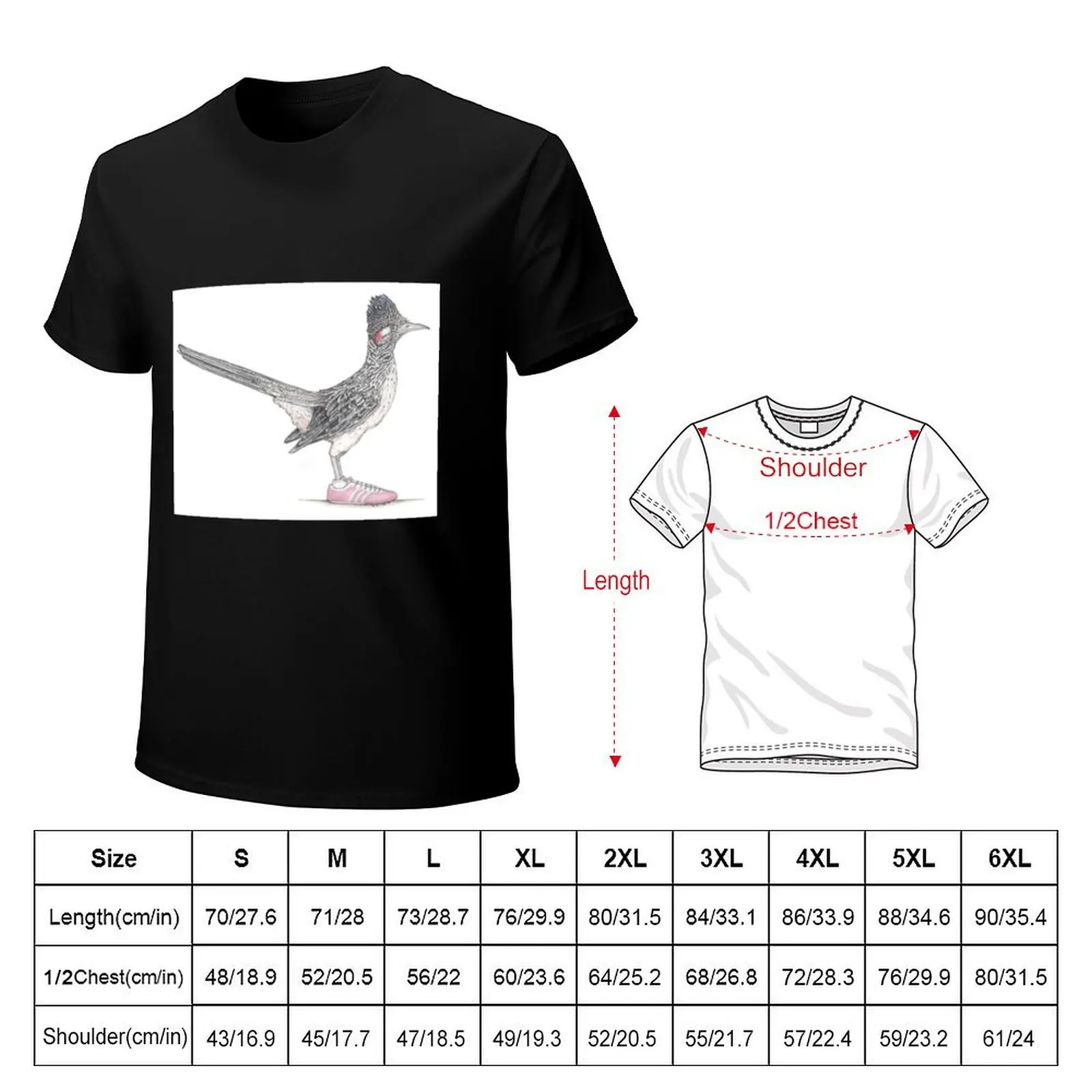 Roadrunner in Running Shoes T-Shirt anime tshirt summer tops summer clothes vintage t shirt men