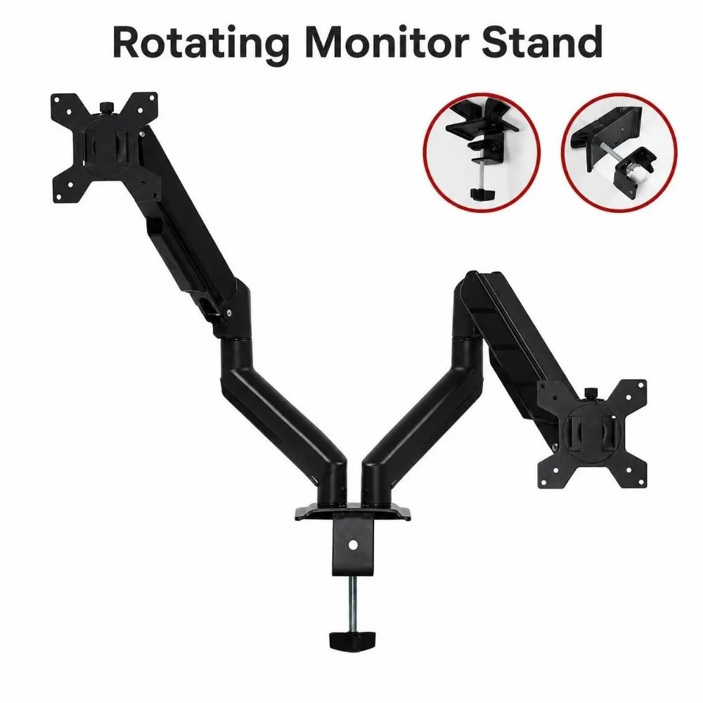 Rotating Monitor Stand 10-35 Inch Screen 1/2/3 Screen Dual Screen Monitor Mount Height Adjustable Heavy Duty