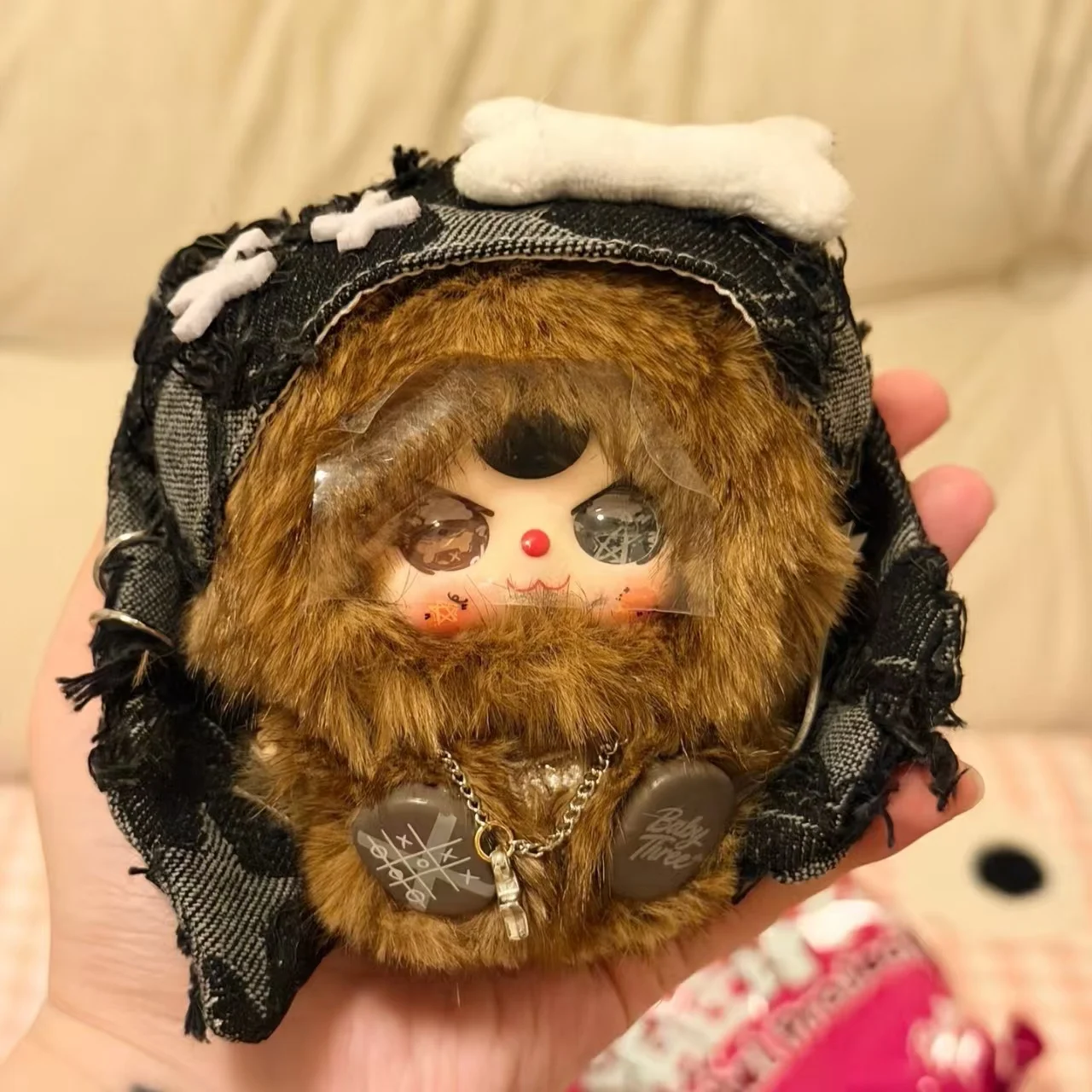 

In Stock Baby Three Mystery Box Rebel Plan Series Ugly Cute Plush Keychain Sassy Doll Bag Charm Weird Cute Kawaii Blind Box Gift
