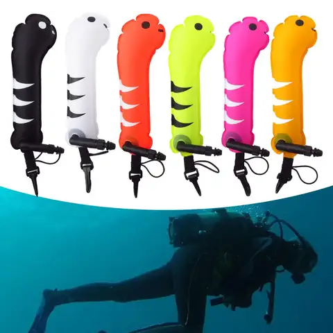 Surface Marker Buoy Diving Inflatable Buoy with Clip Dive for Snorkeling Diving Equipment Spearfishing