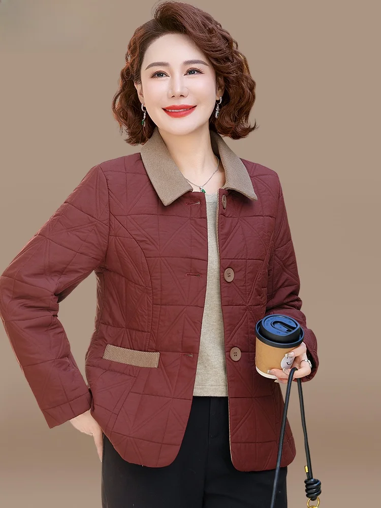 

Sli Spring Faion Outerwear for Mom over 50 Casual Open Cardigan Jaet Middle-Aged Women's Clothing Spring Autumn