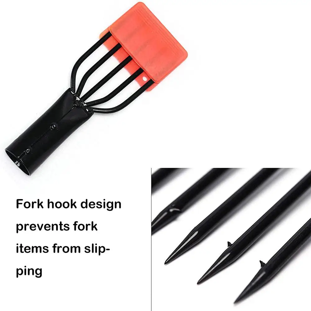 2023 Spring Steel Fish Spear Spearhead 5 Prong Harpoon Tip with Sharp Barbed Hook Trident Forkhead Fishing Tools All for Fishing