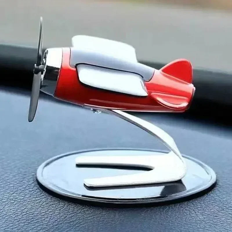 2PCS Car Air Freshener Solar Aircraft Decoration Auto Perfume Air Freshener Fragrance Airplane Center Console Ornament Car Decor