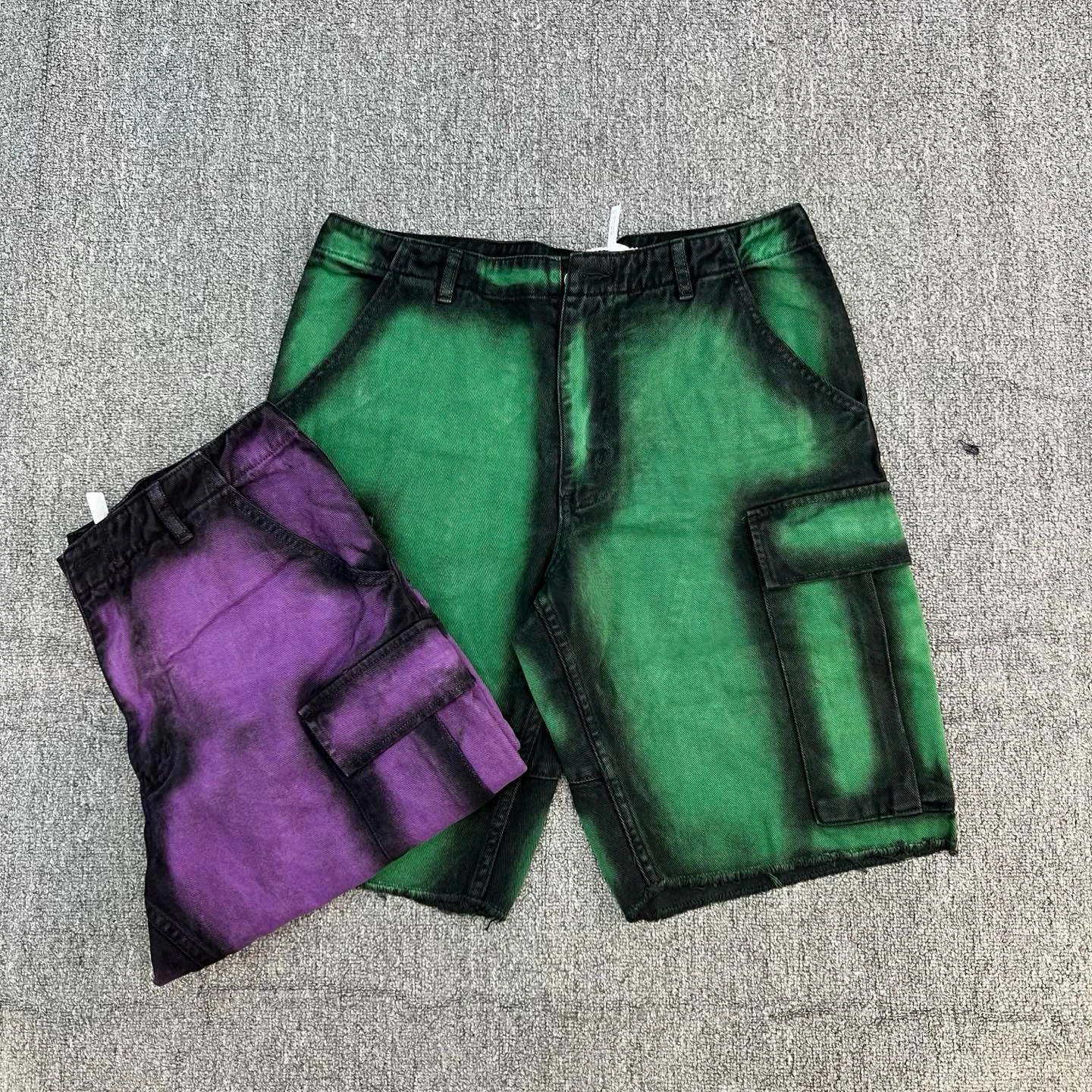 

adient Color Frayed Design Workwear orts Casual Loose Fit Cotton Youth Street Sle Daily Wear Pure Color orts