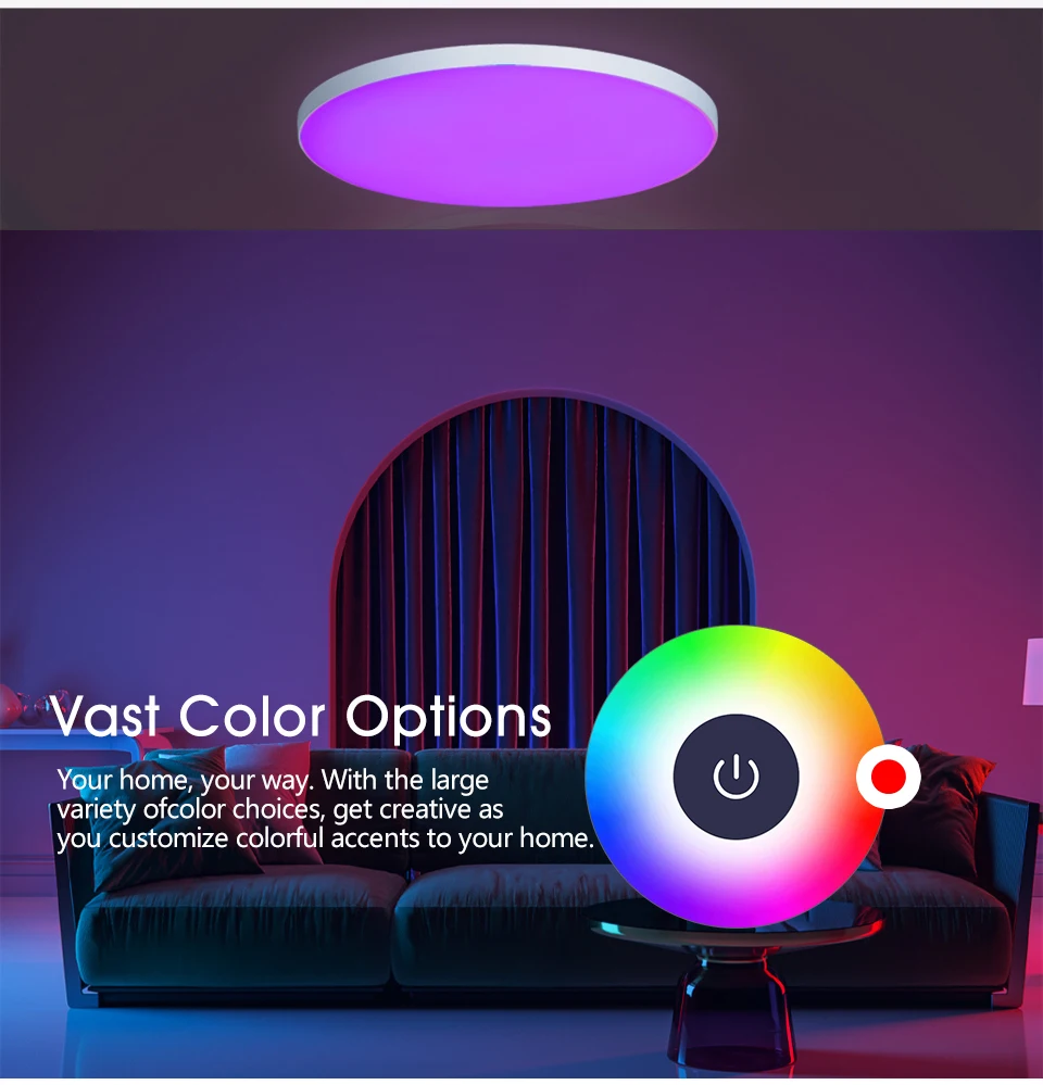 30W 36W Smart LED Ceiling Light RGB Dimming APP TUYA Remote Control Timing Indoor Home Decor Bluetooth WIFI Bedroom Living Room