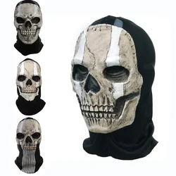 Unisex Horror duch maska czaszki duch wezwanie obowiązku lateksowe nakrycia głowy kask Cosplay wykonać Party Masquerade Prop Halloween Cosplay