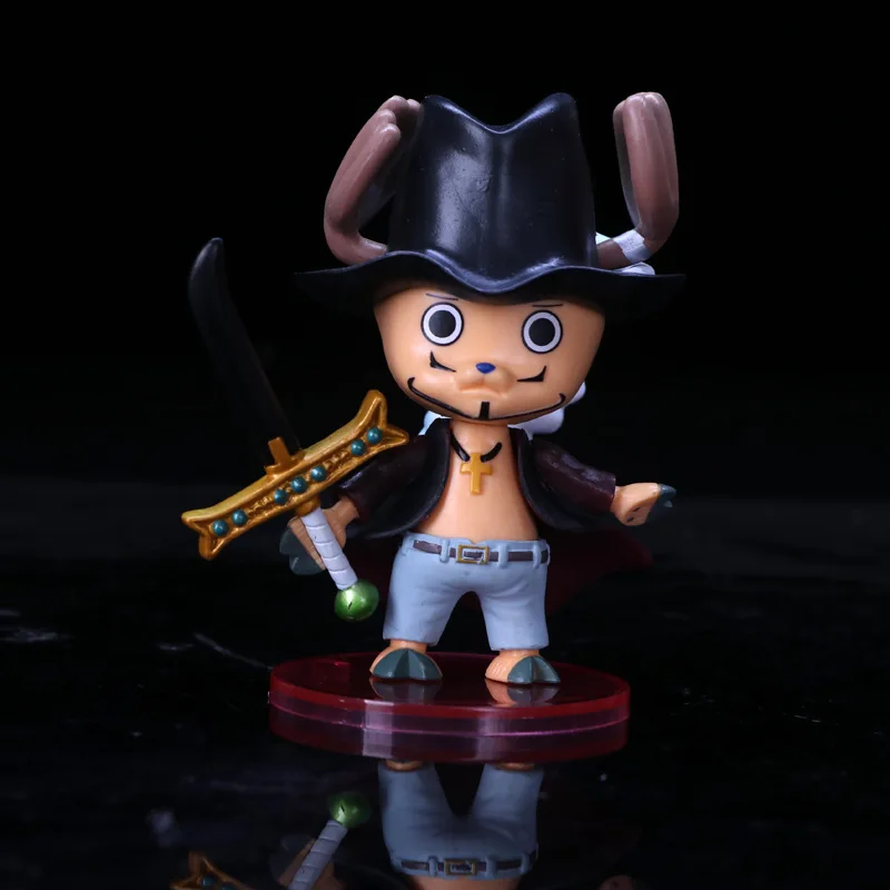 دمية أنيمي قطعة واحدة توني توني المروحية Donquixote Doflamingo Dracule Mihawk Kuma من البولي فينيل كلورايد مجموعة أشكال الحركة دمية اللعب