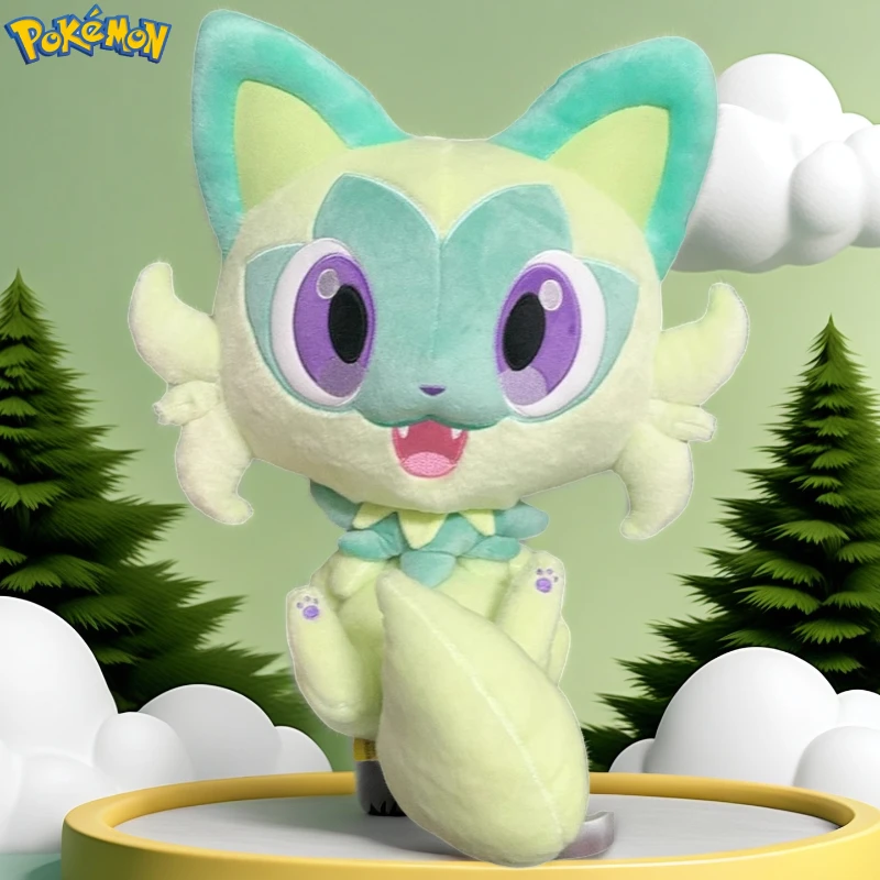 

48CM Big Size Pokemon Sprigatito Plushies Pocket Monsters Doll Cartoon Anime Comfortable Soft Doll Children's Toy Gifts