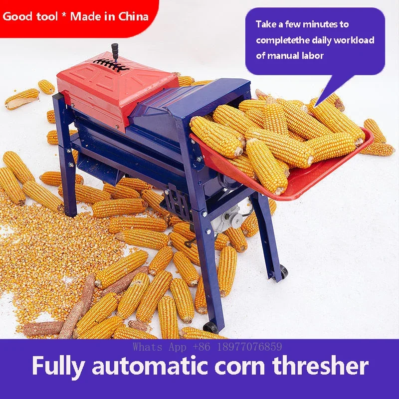 Automatic Peel-Free Corn Thresher Household Electric Corn Cob Machine Automatic Commercial Corn Thresher