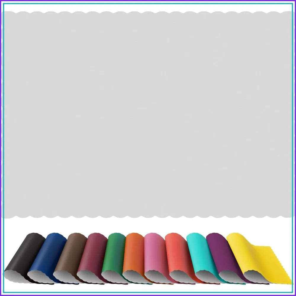 Disposable Scalloped Edge Paper Placemats, 100-Pack, White, 10x14 Inch