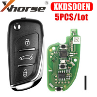 XHORSE XKDS00EN Wire Remote Key For V-W DS Type 3 Buttons 5PCS/Lot
