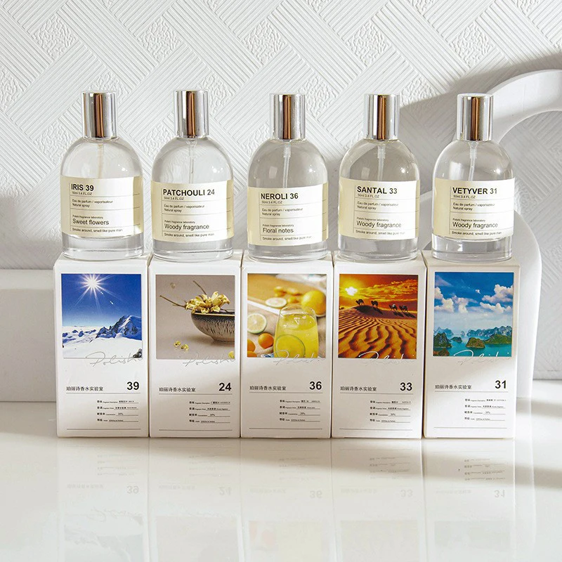 Perfume de laboratorio de sándalo, té negro para mujer, fragancia ligera de larga duración, nicho fresco, Unisex, elegante, Perfume de Colonia Woody