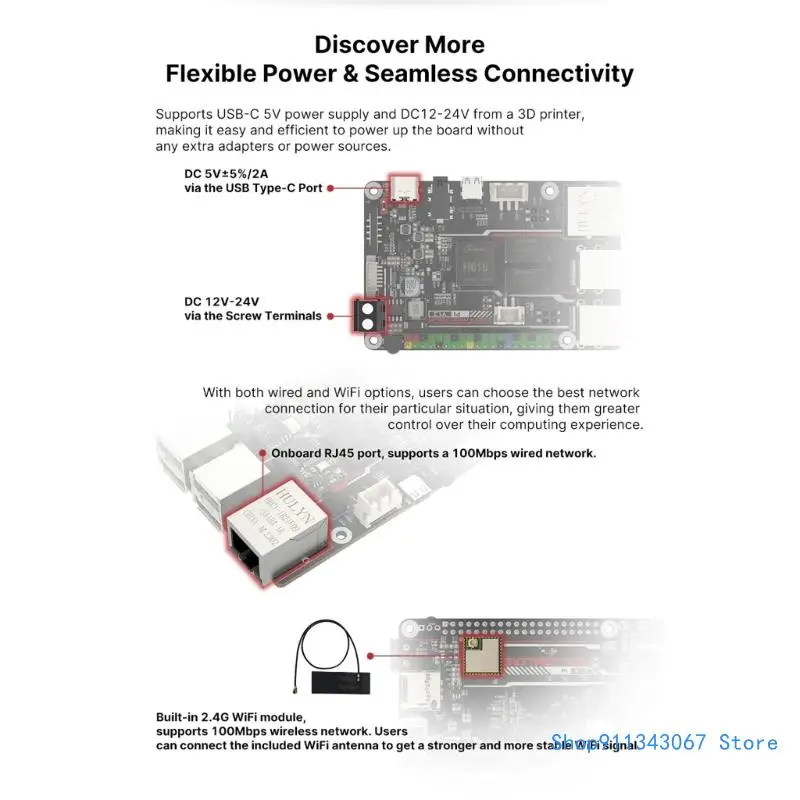 3D Printing Parts BTT PiV1.2 Control Board 3D Printer Mainboard CortexA53 Drop shipping