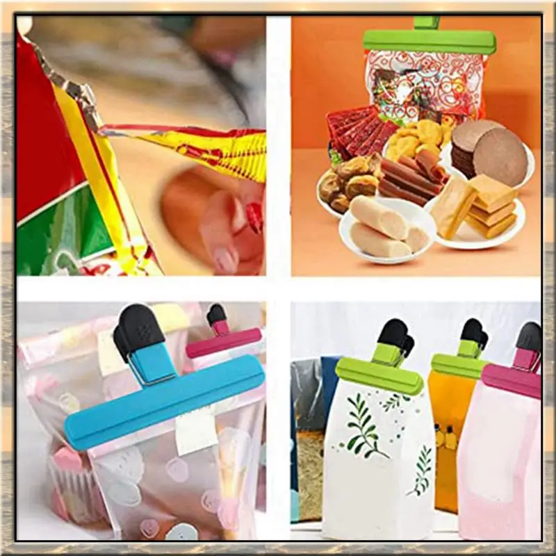 Apr.Food كليب البلاستيك الثقيلة محكم الختم المشبك كيس القهوة ختم حقيبة المشبك رقاقة البطاطس حقيبة المشبك