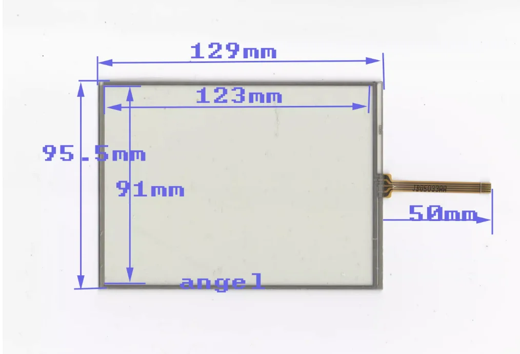 6-inch four wire resistor touch external screen handwriting screen 129 * 96