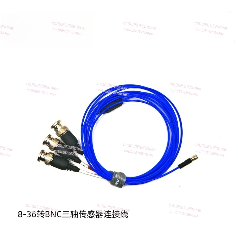 8-36 to BNC Connector Three-Axis Vibration Acceleration Sensor Connection Cable PCB356A31 356A32