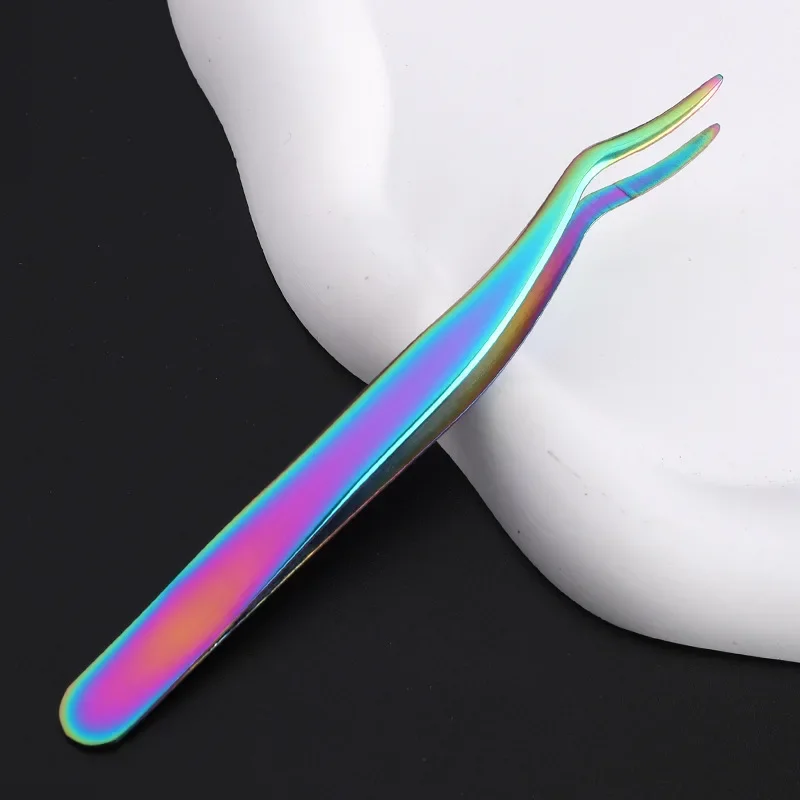 Eyelash Curler Beauty Tools Stainless Steel False Eyelash Aids False Eyelash Tweezers  eyelash tweezers   makeup tools