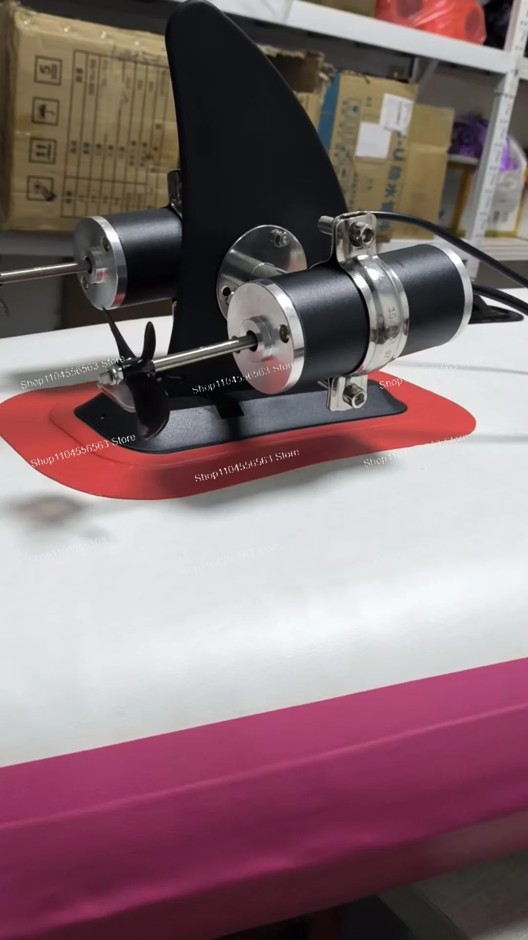 5211 24V Brushed Underwater Motor – 75m Depth, 300W, 70mm Prop, White Steel, Water Cooled