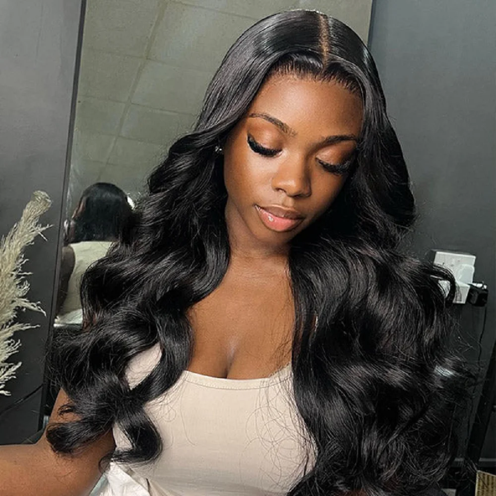 

Body Wave Brazilian Glueless Human Hair Wig Body Wave 180% Density Pre Plucked Glueless Wig Suitable For Women To wear Body Wave