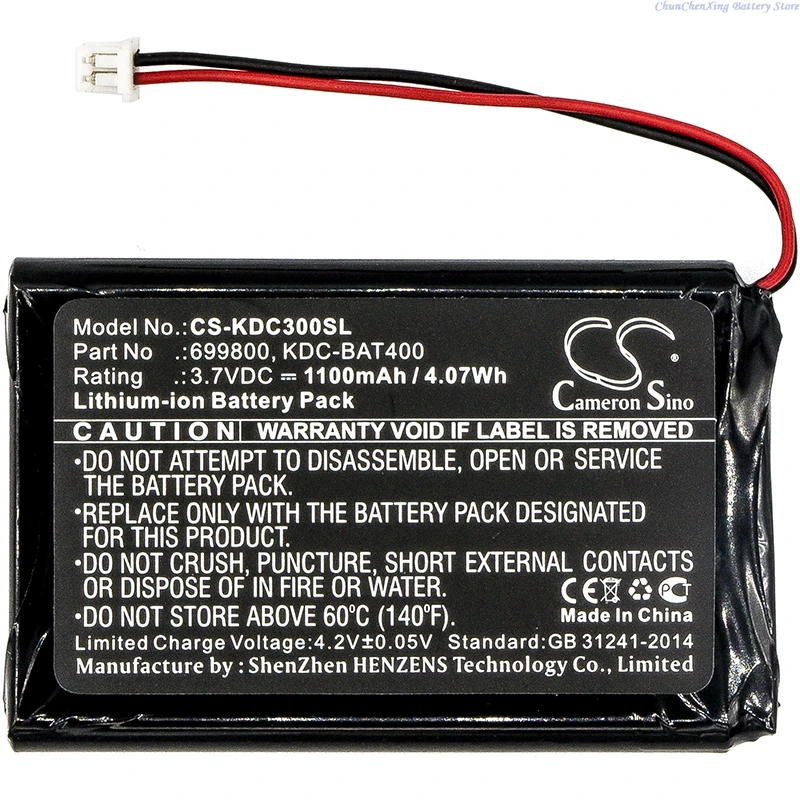 3.7V 1100mAh Barcode Scanner Battery KDC-BAT400 KDCSPB1200 for KOAMTAC KDC30 KDC350 KDC400 KDC410 KDC411 KDC420 KDC421 KDC450