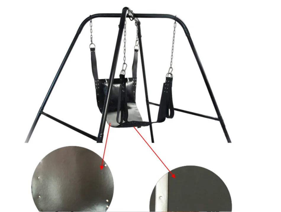 Sex Hammock Swing Super Load-Bearing 2 Layer Leather Chair Sling Bed Pillow BDSM Bondage Sex Toys for Couples Adults 18+ Games
