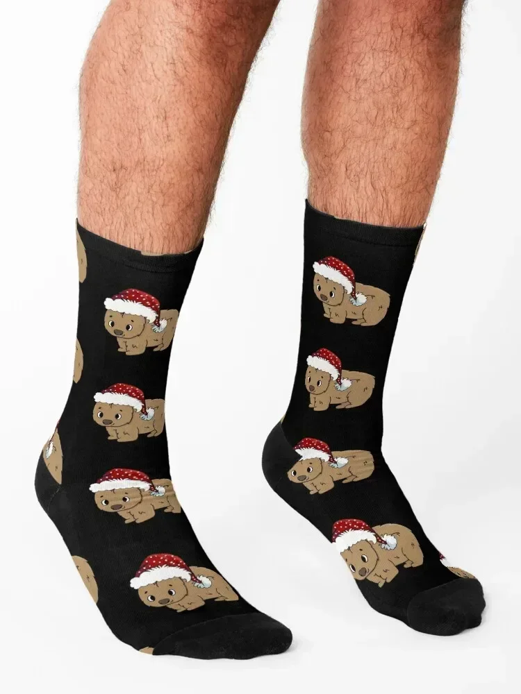 Wombat christmas Socks men cotton high quality japanese fashion aesthetic Socks For Men Women's