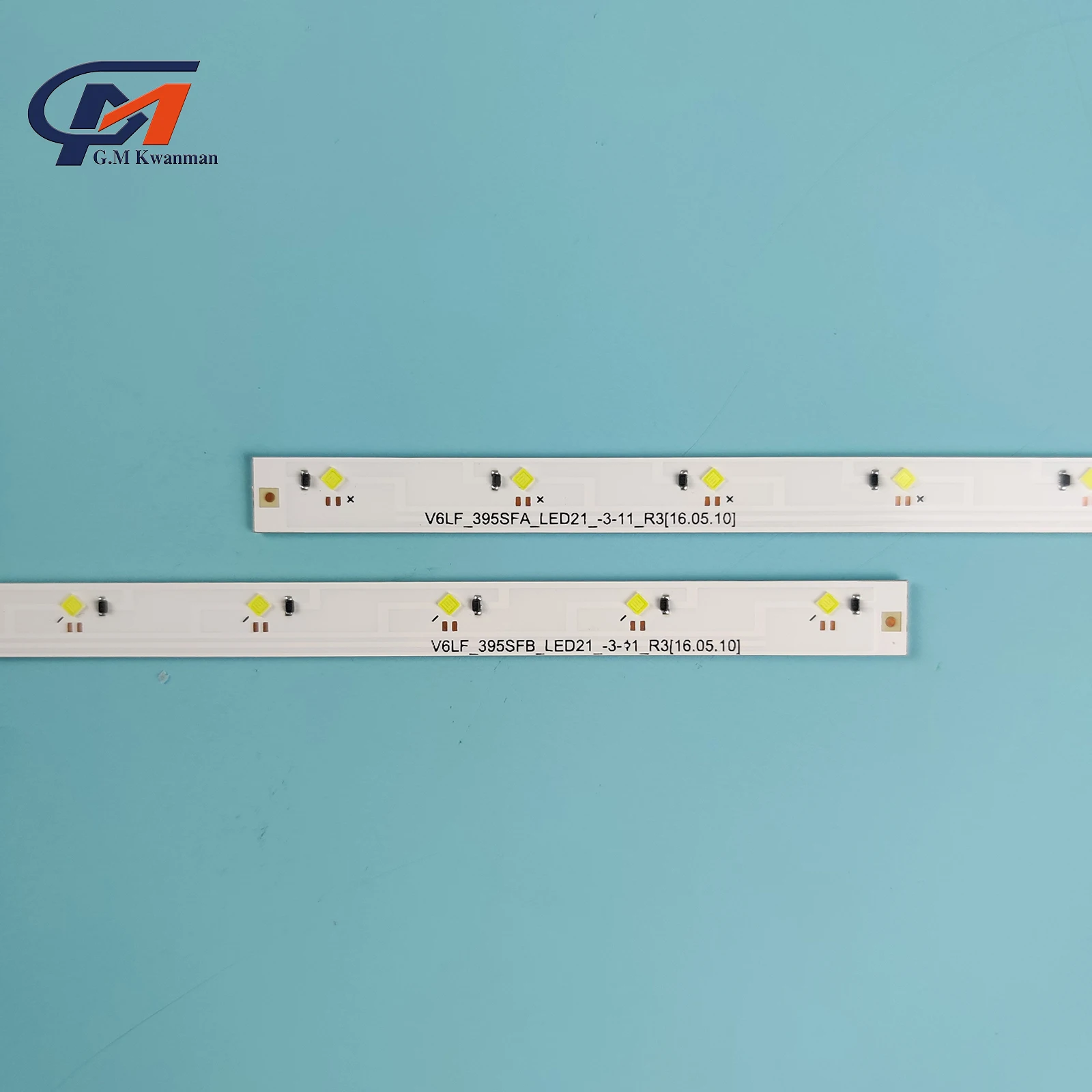 Tiras de retroiluminación LED para TV Samsung, para modelos UE40K5100AK, UE40K5170, UE40K5105, UE40K5102, Louvre, 39,5 ", R/L, V6LF_395SFB_LED21_-21_-3, 2 unidades