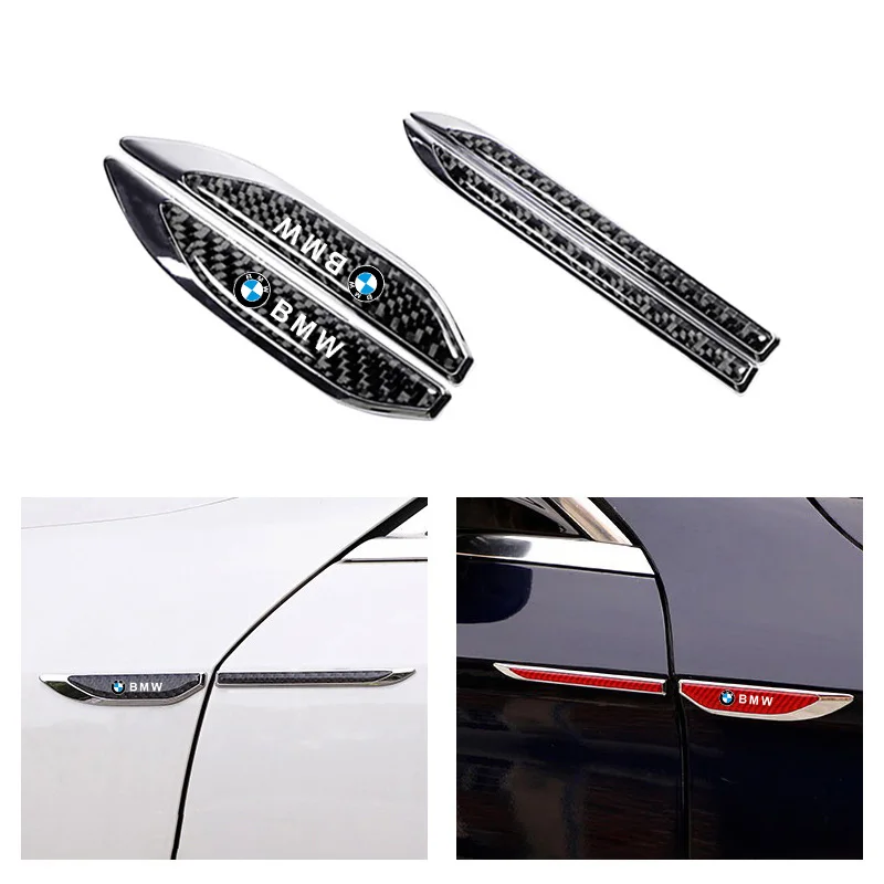 2PC 3D Metal Car Fender Body Side Wing Emblem Sticker For BMW 1 3 5 7 Series X1 X3 X4 X5 F10 F15 F16 F20 F30 F18 F25 M3 M4 E34