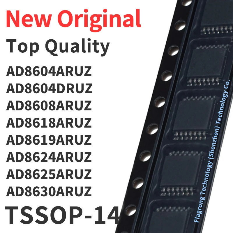 1 Piece AD8604ARUZ AD8604DRUZ AD8608ARUZ AD8618ARUZ AD8619ARUZ AD8624ARUZ AD8625ARUZ AD8630ARUZ TSSOP-14 Chip IC New Original