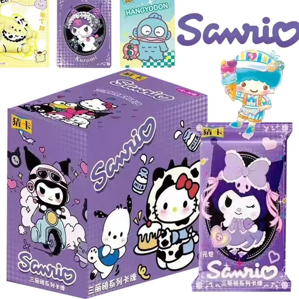 

Genuine Sanrio Cards For Kids Colorful Shiny Character Melody Cinnamoroll Limited Collection Cards Girls Birthday Gifts Toys