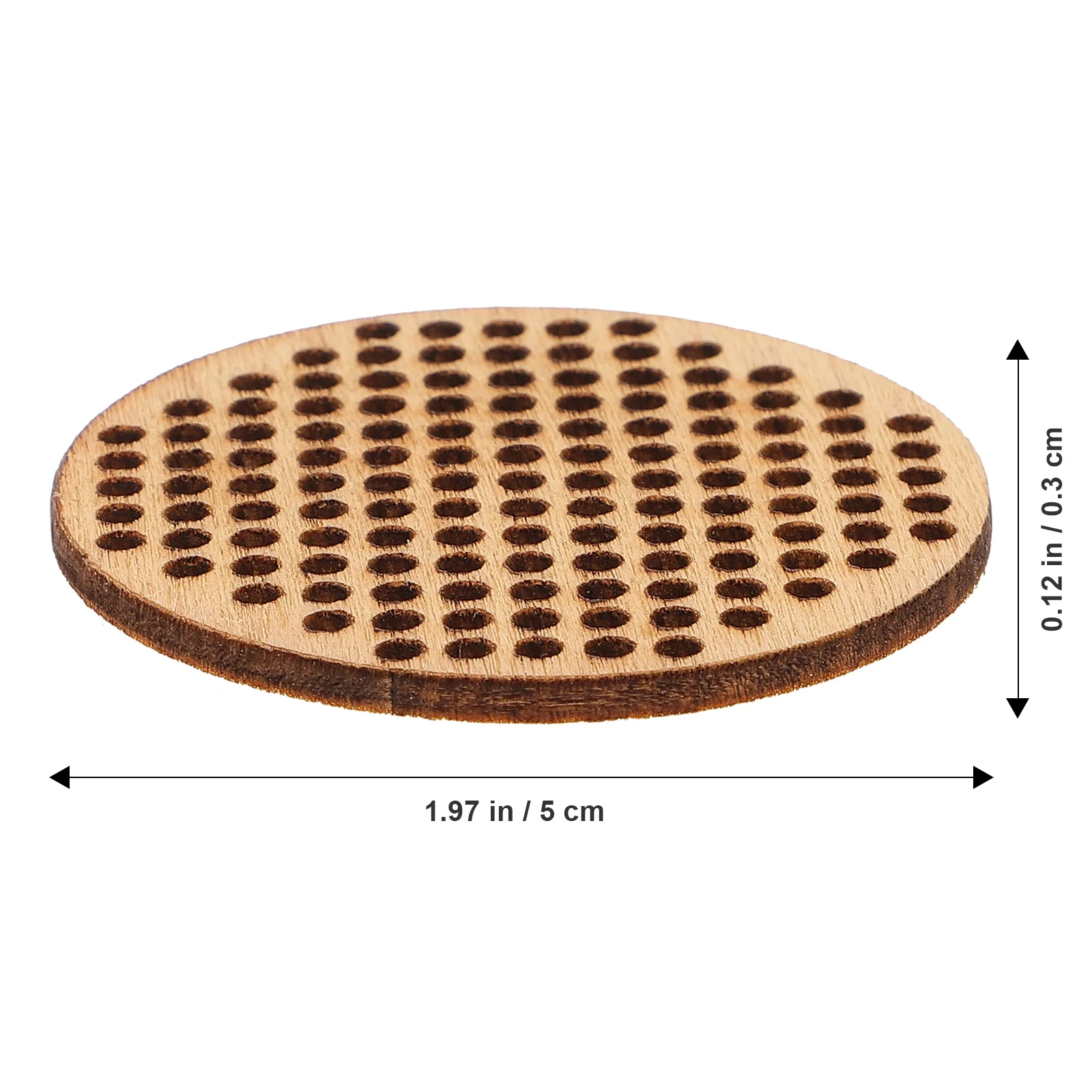 

20pcs Cross Stitch Ornament Circle Wood Slices Blank Diy Crafts Round Wooden Hanging Tags For Christmas Decoration Handicrafts