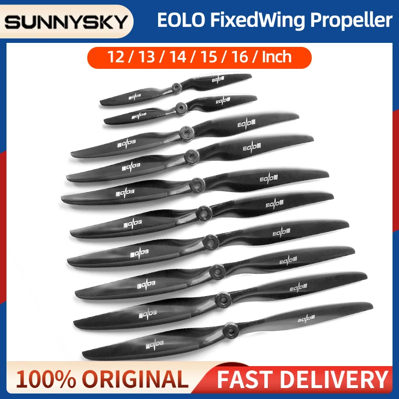 SUNNYSKY EOLO 10/11/12/13/14/15/16inch Propeller 30-70E Fixed Wing Paddle Electric Propeller For FPV RC Fixed Wing Drone