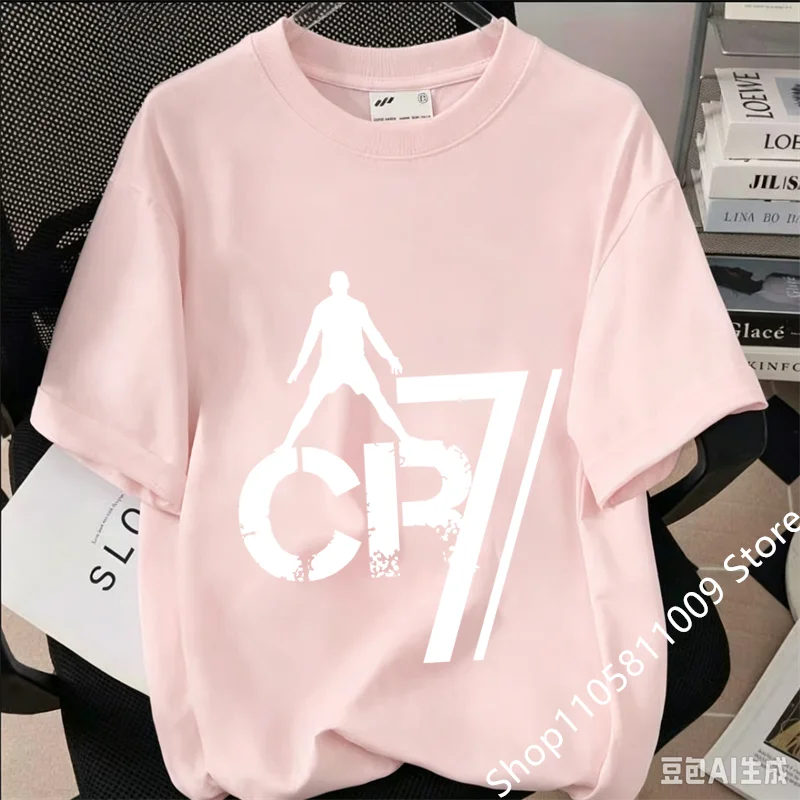 New Summer CR7 Print  Boys Girls T-shirt Cristiano Ronaldo Clothing Fashion Outdoor Casual Fashion Sports Tees Top Tshirt