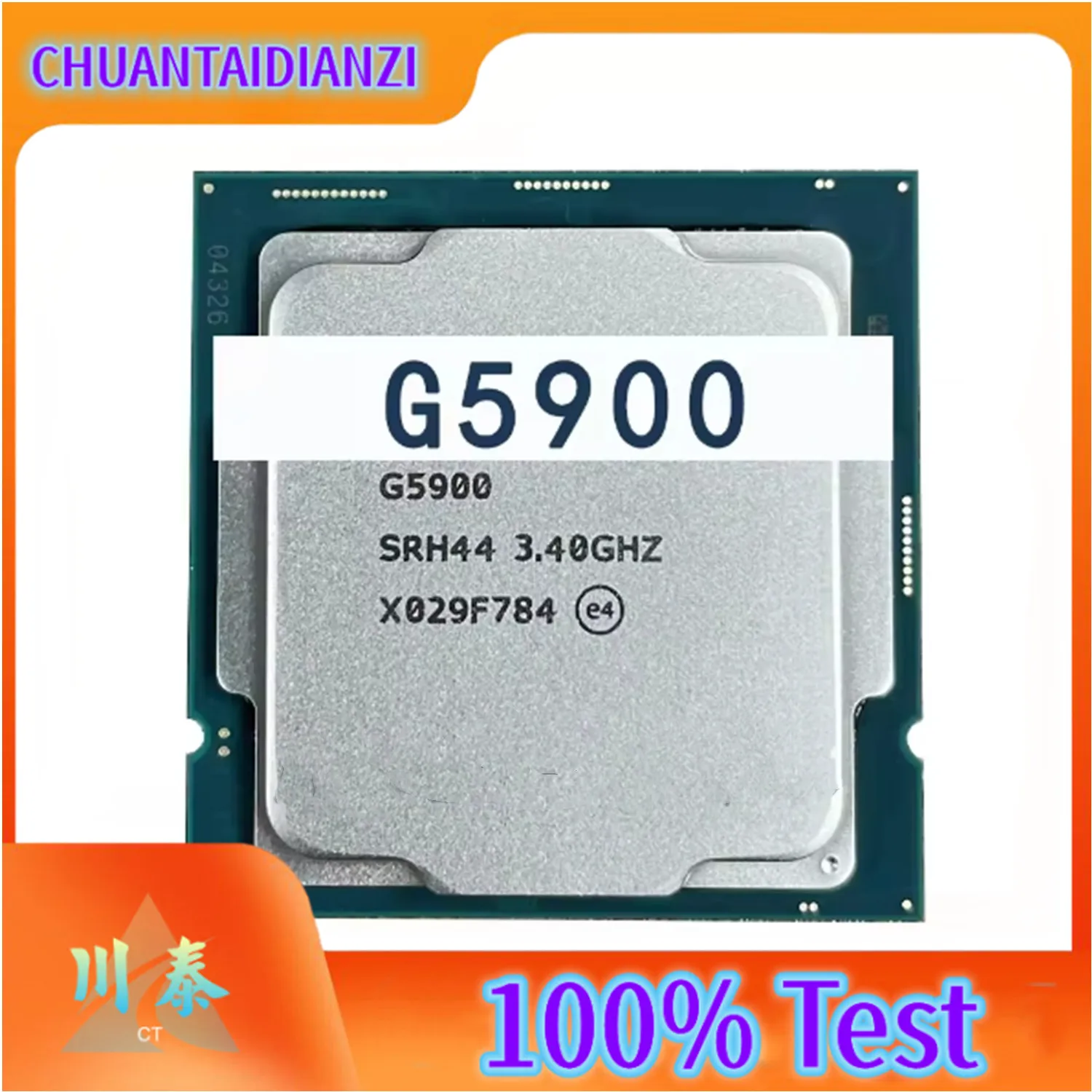 G5900 Processor 14nm 2 Cores 2 Threads 3.4GHz 2MB 58W LGA 1200 10th Gen CPU