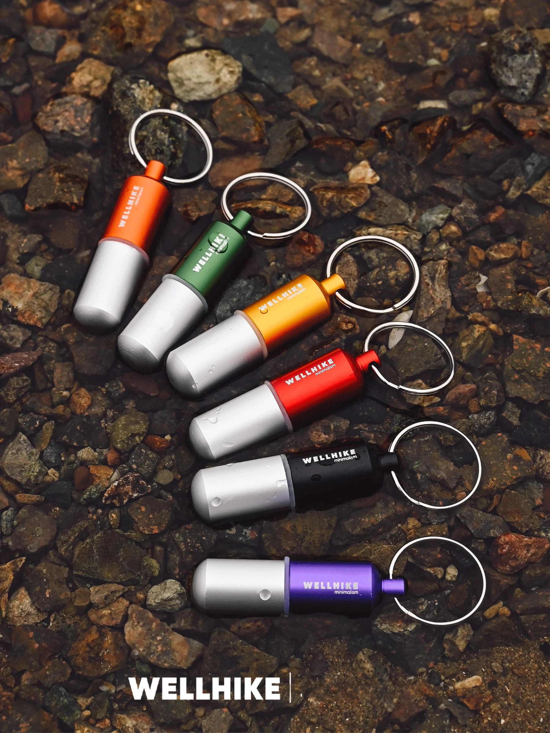 WELLHIKE Outdoor Emergency Capsule  Waterproof Storage Creative Keychain Portable Personal Care Organizer