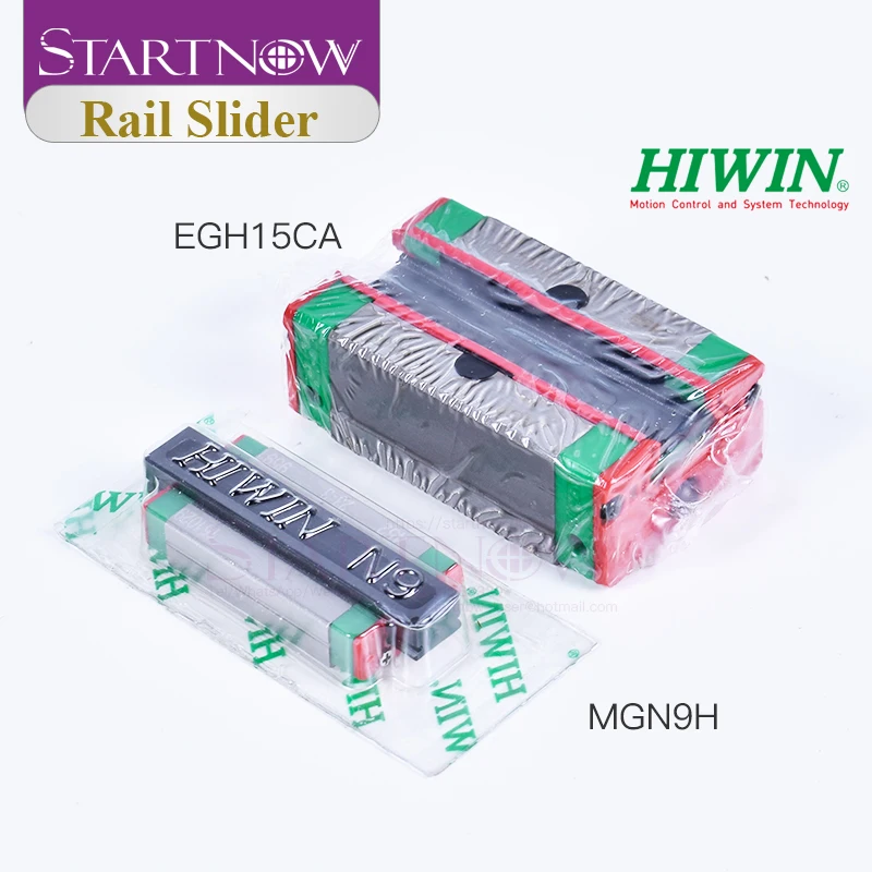 Startnow Linear Guide Sliding Block EGH15CA HGH15CA HGW15CC Taiwan HIWIN Original for CO2 CNC Laser Engraving Cutting Machine