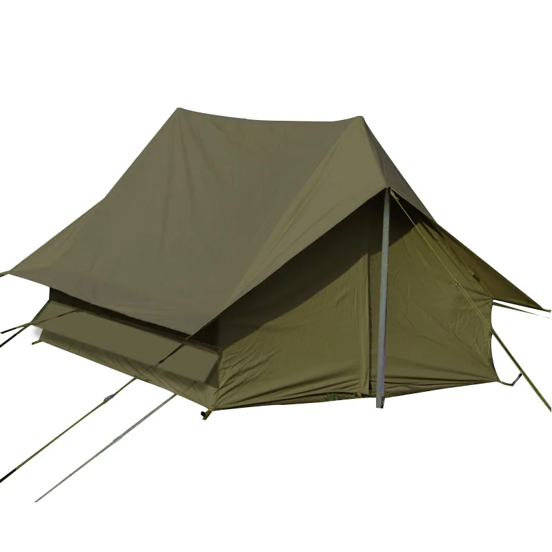 

High Quality Double Layers 4 Seasons Waterproof Oxford Army Green Cottage Tent motorcycle Camping Tent Outdoor Camping Tents