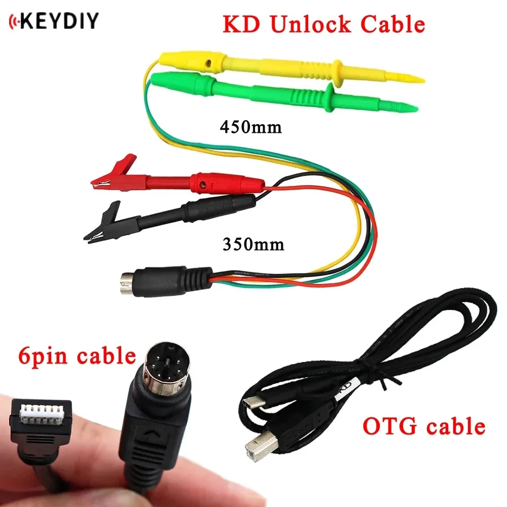 

KEYDIY KD 6 Pin/OTG Cable for KD900 Key Programmer Unlock Cable for KD-X2 KD-MAX Generator