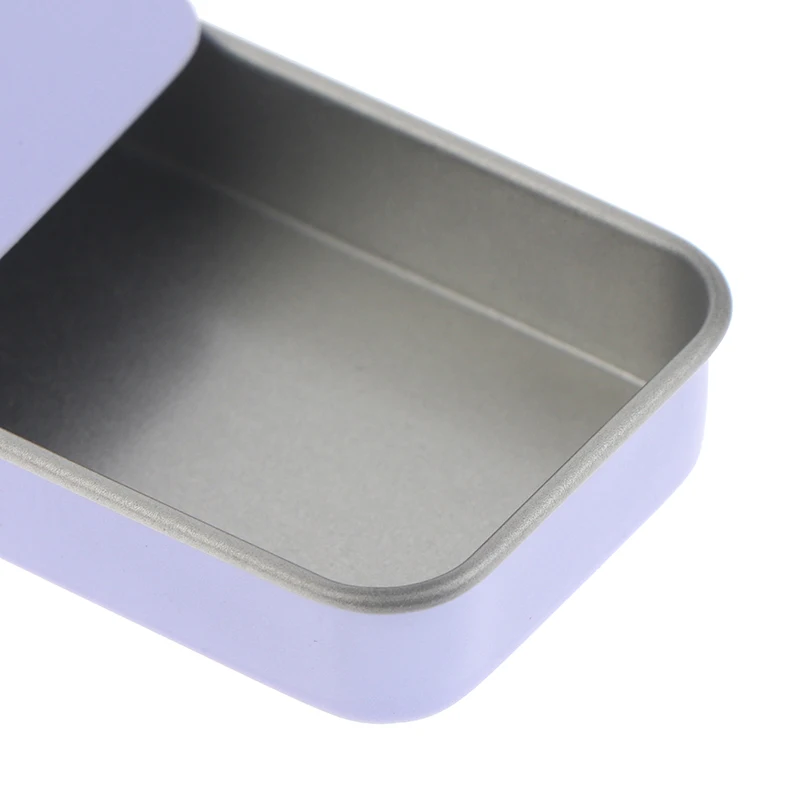Slide Cover Aluminum Box Empty Refillable Containers Square Storage Box For Cosmetic Lip Balm Cream Jewelry Pill Case 60*34*11mm