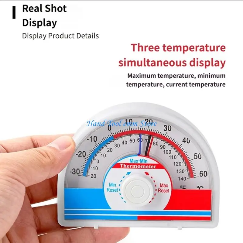H37F Indoor Outdoor Digital Thermometers Featuring Manual Reset And Double Mount