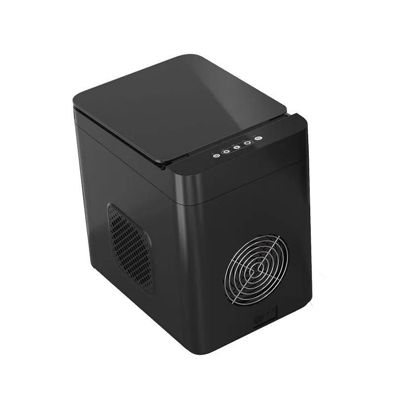 Máquina Eléctrica de hielo comercial para el hogar, 12KG/24H, Manual, 1.5L de agua