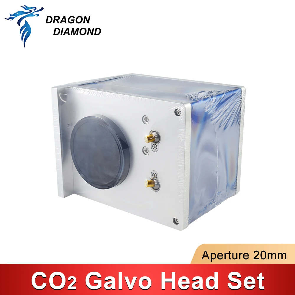 CO2 Fiber Laser Scanning Galvo Head RC2808 With Double Red Pointer Input Aperture 20mm Scanner Power Supply Set