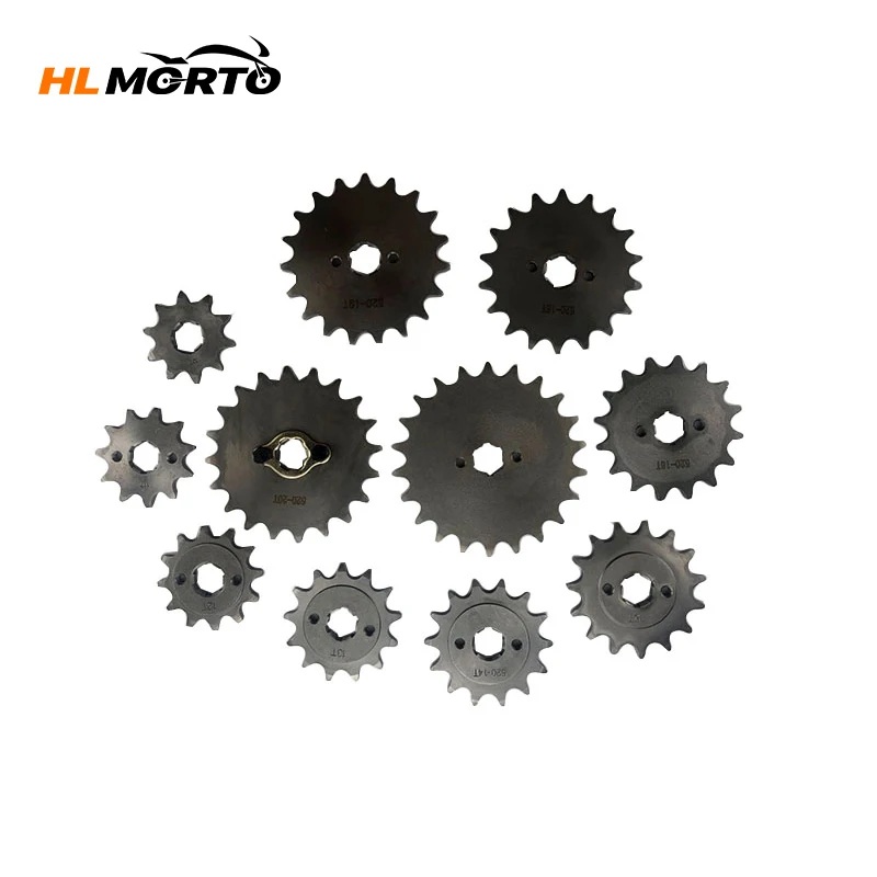 520 20mm 10 11 12 13 14 15 16 17 18 19 20 21 22T Front Engine Sprocket For Honda Lifan ZongShen YCF ATV Quad Dirt Pit Bike Buggy