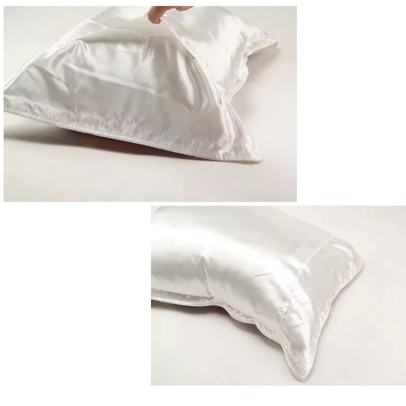 100% nature mulberry Silk Pillowcase for Hair and Skin Envelope Closure standard queen king (Standard 19mm) 48*74CM