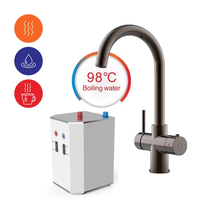 Cheap Torneira Inox Chrome Gold Double Rotating 304 Sink and Faucet Kitchen Tap Taps