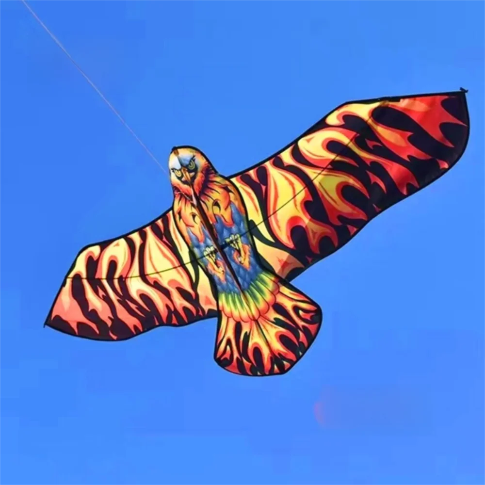 Easy to Fly Large Eagle Kites 59 Inch Good Flying Flying Bird Kites Flat Eagle with 100 Meter Kite Line Outdoor Flying Toys